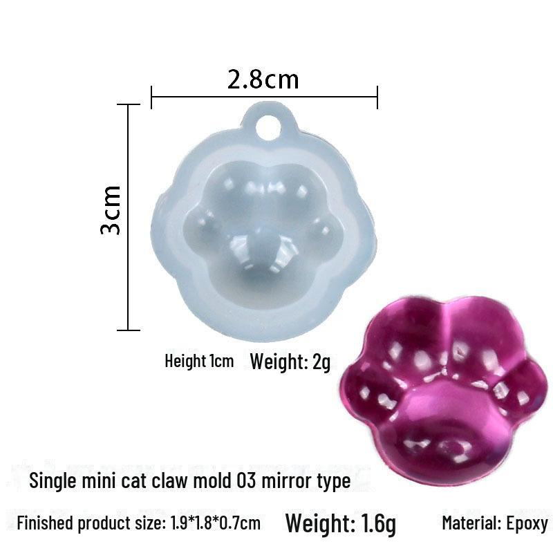 DIY Pazur kota silikonowa forma do robienia kolczyków i breloków