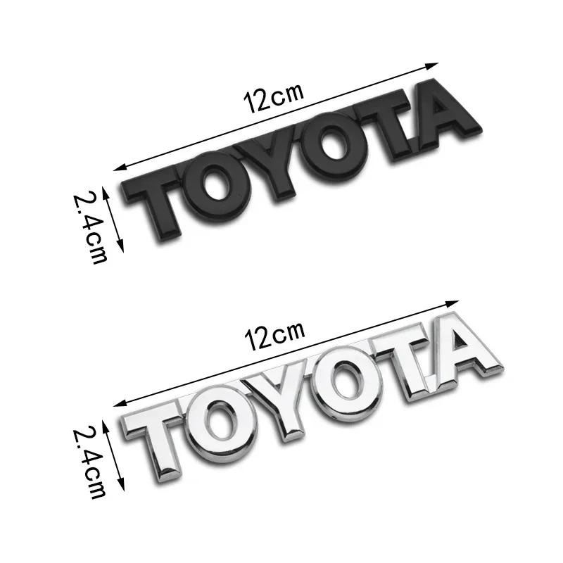 1Pc 3D logo sticker luggage logo For toyota GT86 RAV4 Corolla Camry Wish Crown REIZ CHR Avalon Highlander Reiz Prius Yaris Vios FM1