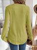 2025 Autumn Women's Long Sleeve Knit Pullover - Solid Color, European American Style, Versatile Round Neck