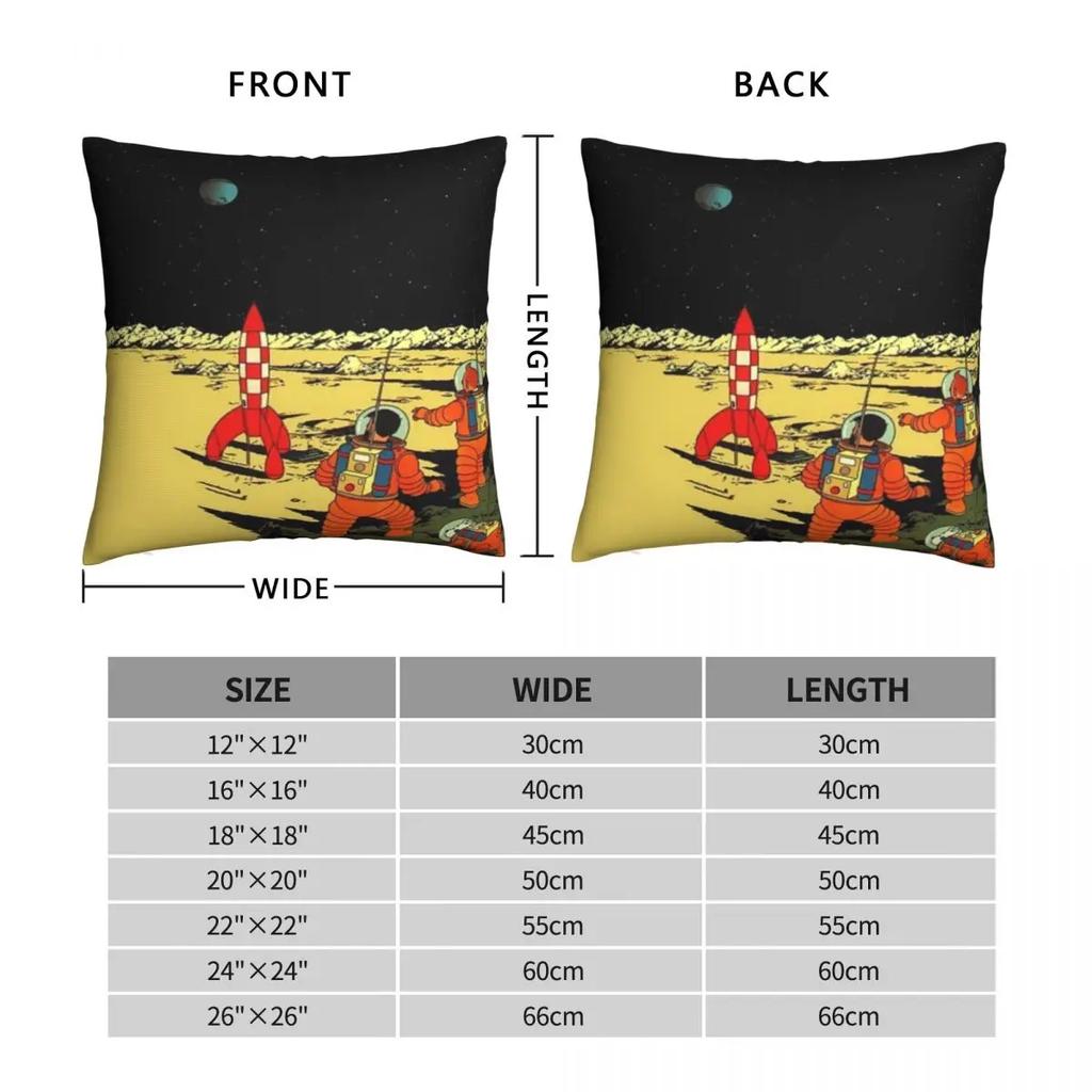 Astronaut Hug Pillowcase Adventures of TinT Backpack Cushion Livingroom DIY Printed Chair Coussin Covers Decorative