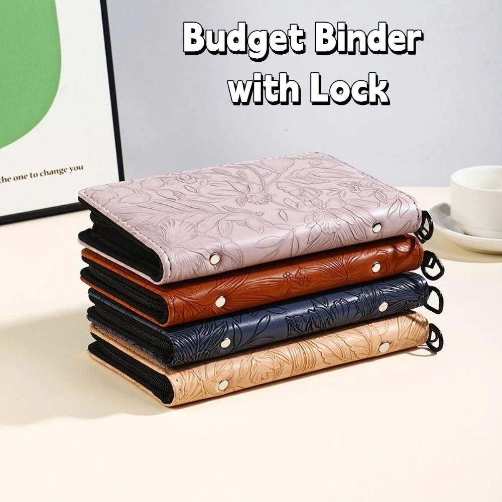 Wallet Storage Saving Money Binder PU Leather Account Book Planner Organizer  New Year's Gift