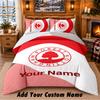 Set Biancheria da Letto 3 Pezzi Nottingham Forest FC Personalizzabile con Nome, Lenzuolo e Federe per Camera da Letto di Casa