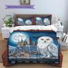 Cartoon Pattern Bedding Quilt Set Quilt Cover Pillowcase Home Decoration Birthday Gift (1 * duvet cover + 2 * pillowcase, without core)