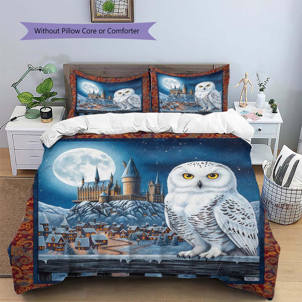 Cartoon Pattern Bedding Quilt Set Quilt Cover Pillowcase Home Decoration Birthday Gift (1 * duvet cover + 2 * pillowcase, without core)