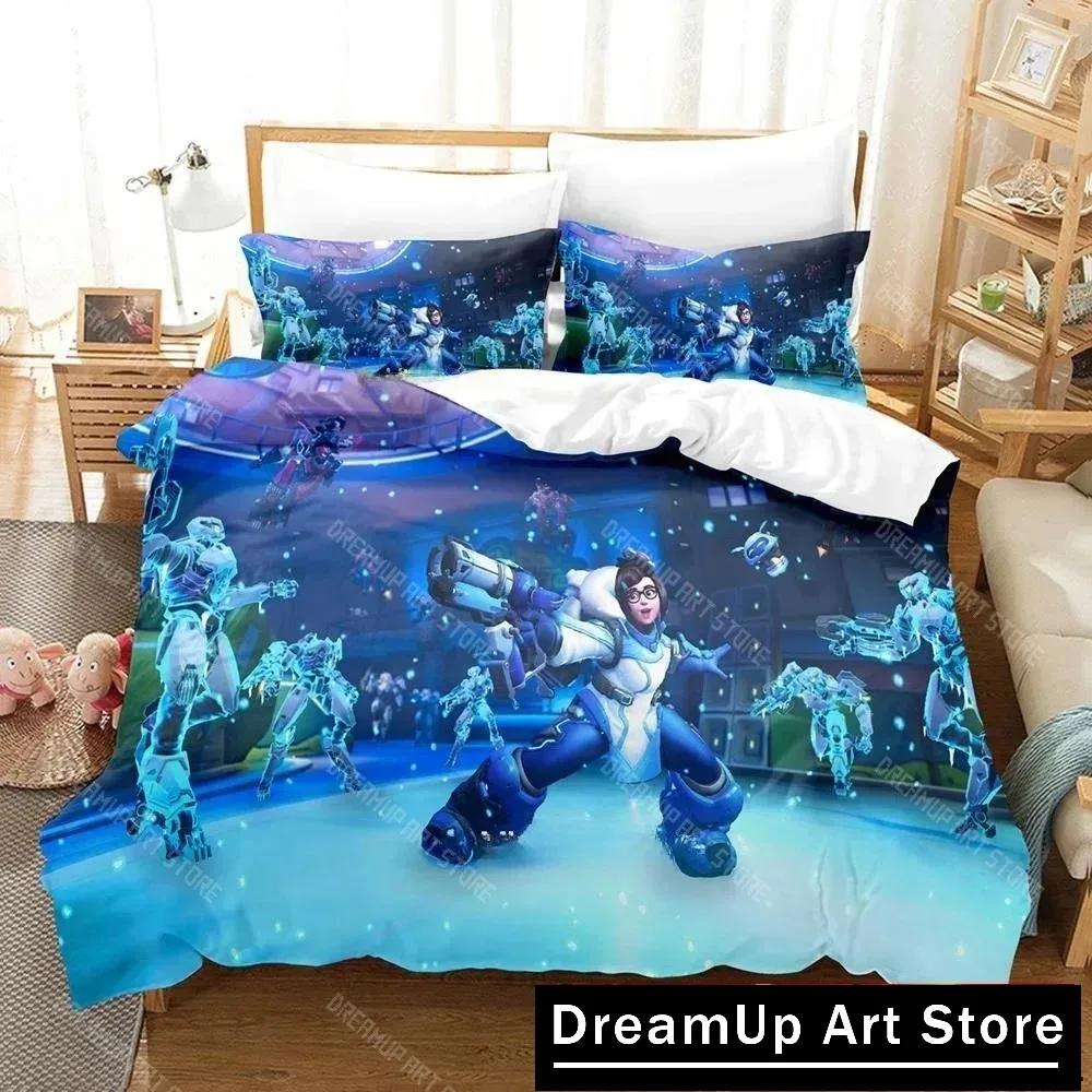 3D Printing Game Overwatch 2 Invasion Bedding Set Single Twin Full Queen King Size Bed Set Adult Kid Bedroom Duvet Cover Sets
