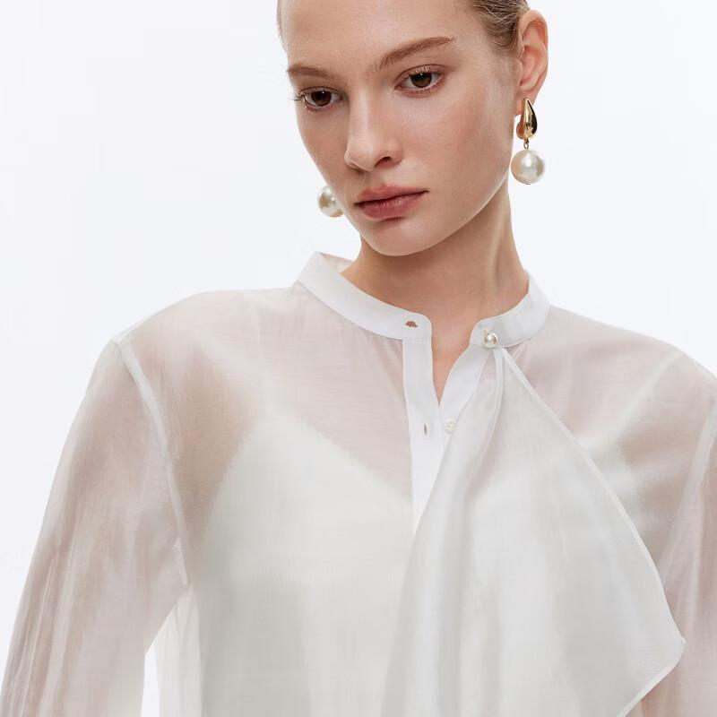 ONLY 2026 Spring Elegant Pearl Button Flared Sleeve Blouse