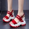 Fashion Comemore Women's Platform Sandals 2025 Summer Chunky High Heels Sandalias Female Wedges Shoe Gladiator Peep Toe Sandales Femmes