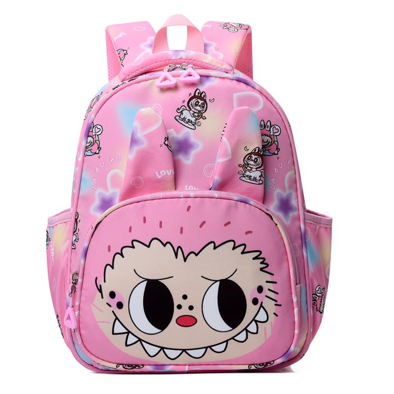 New Flow Cartoon Flower Backpack Kindergarten Schoolbag Large Capacity Load Reduction Cute Boys and Girls Student Backpack