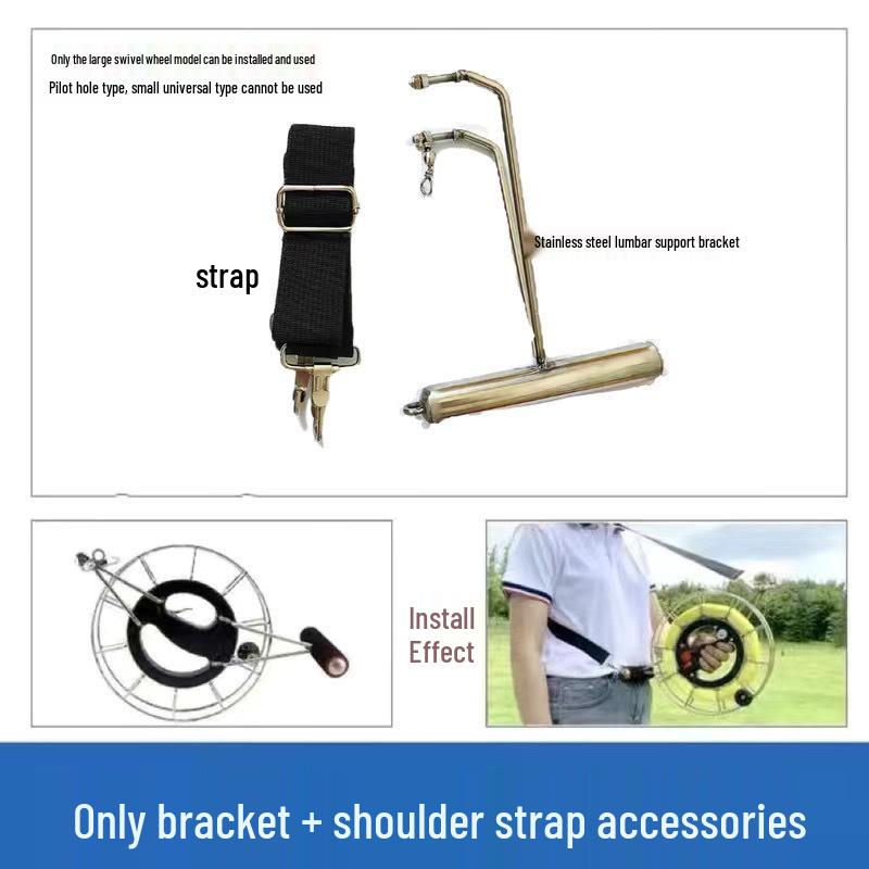 

Катушка для кайта из высококачественной нержавеющей стали с ручным тормозом и антиреверсом, большой подшипник