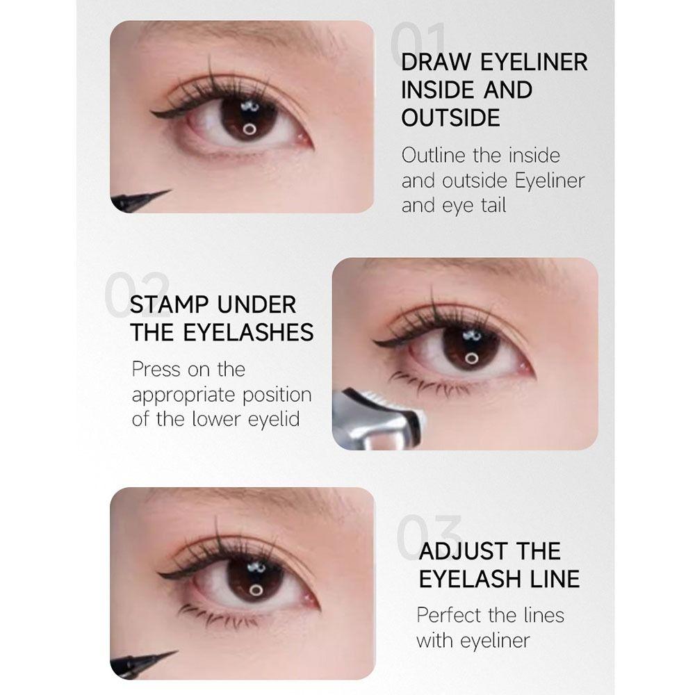 3 In 1 Lower Eyelashes Stamp Pen Waterproof Lower Lash Extension Stamp Eyelash Artifact