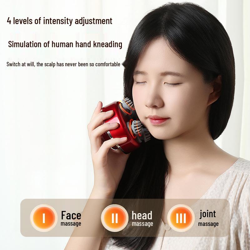 Mini Handheld Multi-Functional Smart Body Head Massager with Multi-Point Stimulation