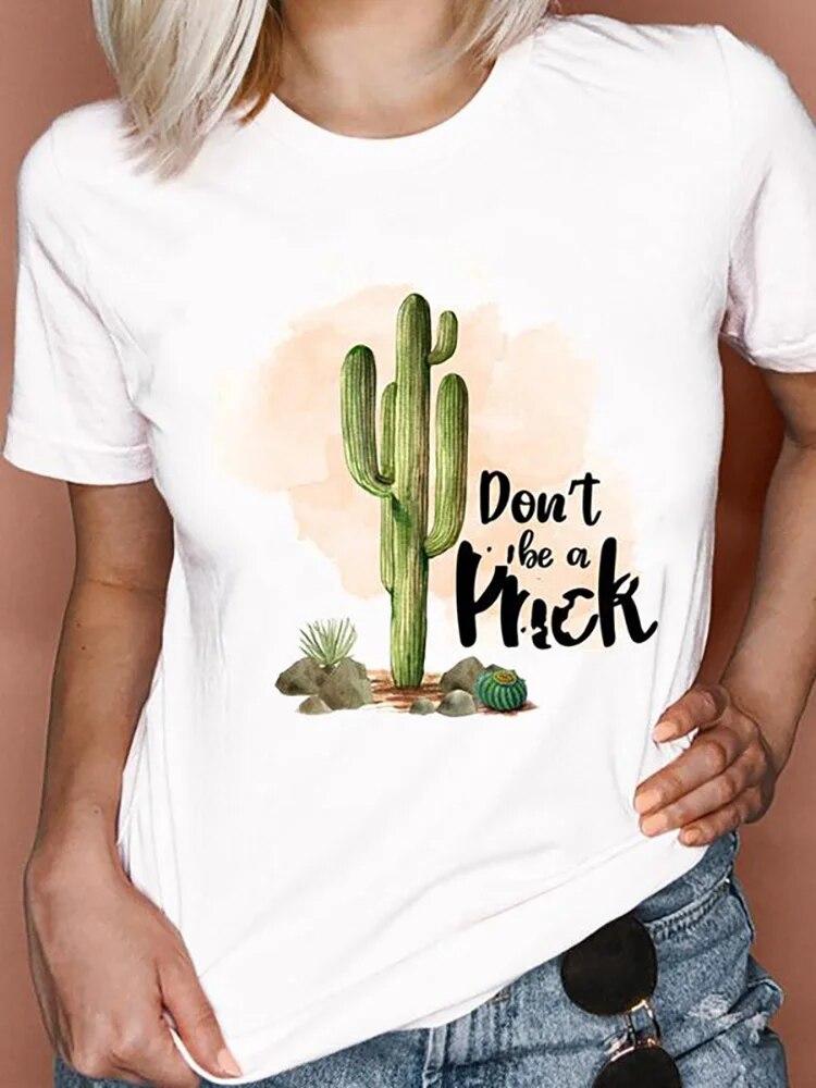 Women T Shirts Cartoon Bee Floral Queen Fashion Print Female Graphic T Top Female 90S Clothing Short Sleeve Shirt Tee T-Shirt