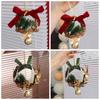 Exquisite Christmas Wreath Pendant Creative Pine Cone Bell Pendant Hanging Ornament  Balcony