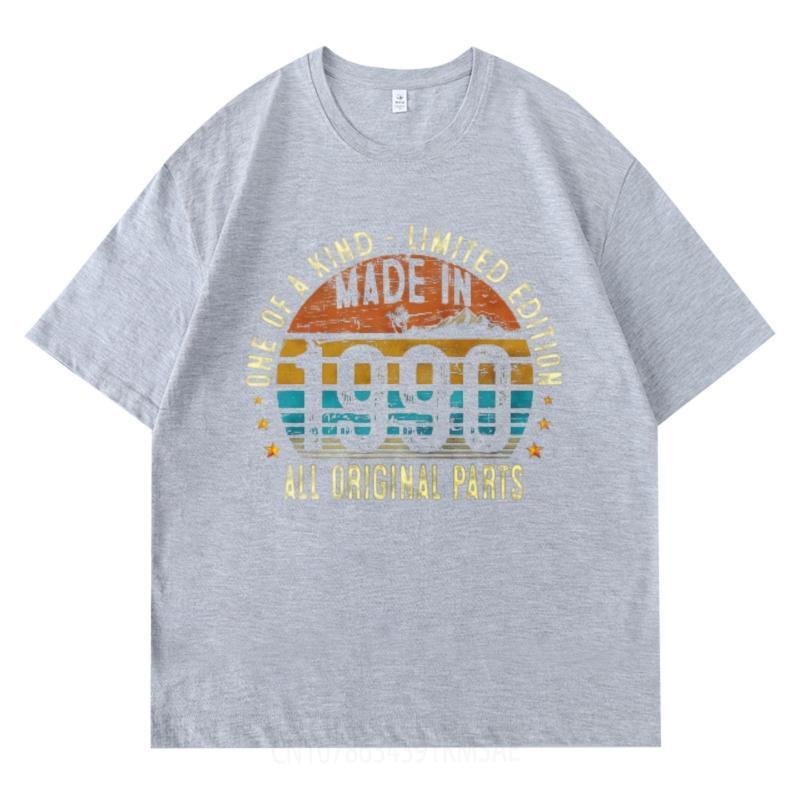 Printed Unisex Oneck t shirt Daily Wear One Of A Kind Limited Edition Made In 1990 All Original Parts Cool Teenagers tees Unisexs Top