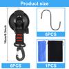6PCS Car Tent Suction Cups Hooks Heavy Duty Suction Cups Anchor with Hooks Strong Suction Cup Hooks Tent Hooks Portable Suction