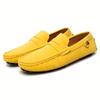 Pánské ležérní boty Módní Pánské Semišové Měkké Pánské Mokasíny Pánské Boty na Řízení špinavě bílé boty pro muže zapatos casuales