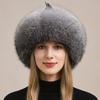 Fox Fur Hat Female Male Winter Northeast Ear Protection Warm Genuine Leather Mongolian Hat Ethnic Style Fur Hat Female Winter
