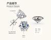 Silvere Glam A Classic Six-prong Moissanite Stud Earrings With A High-end Feel Give A Gift To Her Best Friend