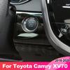 Moldura interior de acero inoxidable para botón pulsador de llave de coche, arranque y parada de encendido para Toyota Camry XV70 2018 (accesorios)