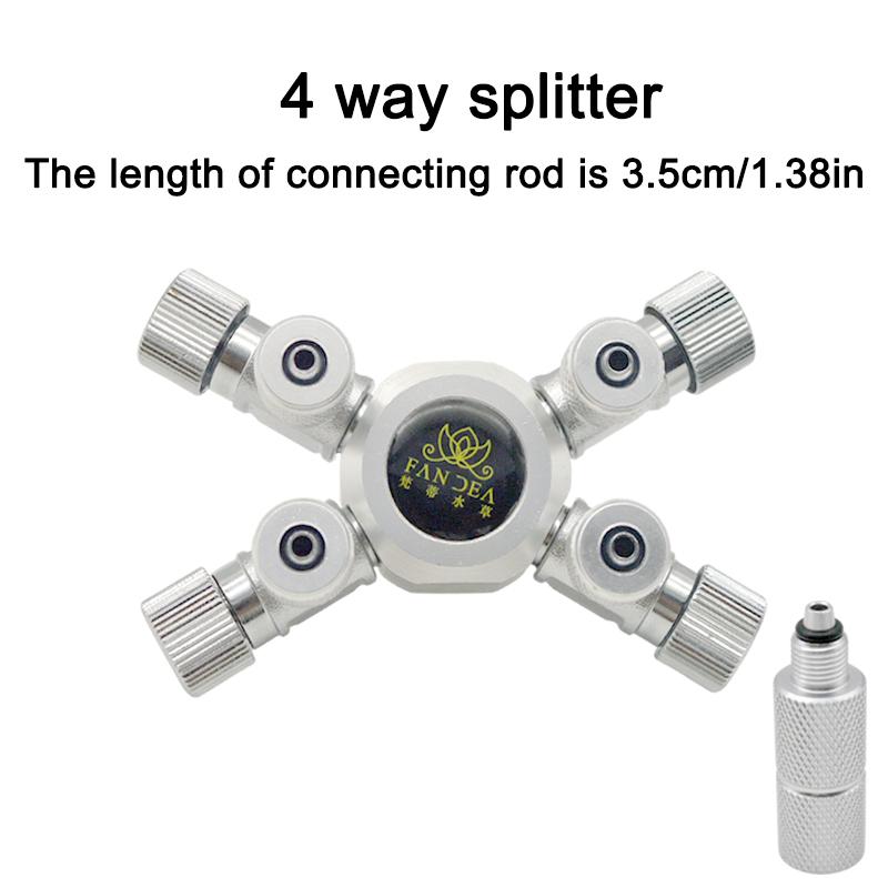 Stainless Steel Multi Way Aquarium CO2 Splitter Distributor Check Valve Solenoid Valve CO2 Regulator Fish Tank Accessories