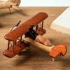 Handmade Wooded Air Plane Model Ornament Living Room Desktop Creative Decoration