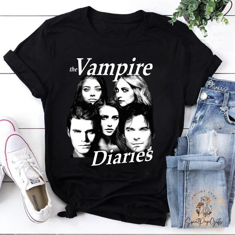 The Vampire Diaries TShirt Vampire Shirt Fictional Character Shirt Unisex T-Shirt L
