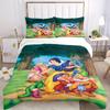 3pcs Cartoon Snow White and the Dwarfs Print Cover Set Ultra Soft, Breathable, and Comfortable Bedding with Stylish Design for Bedroom and Guest