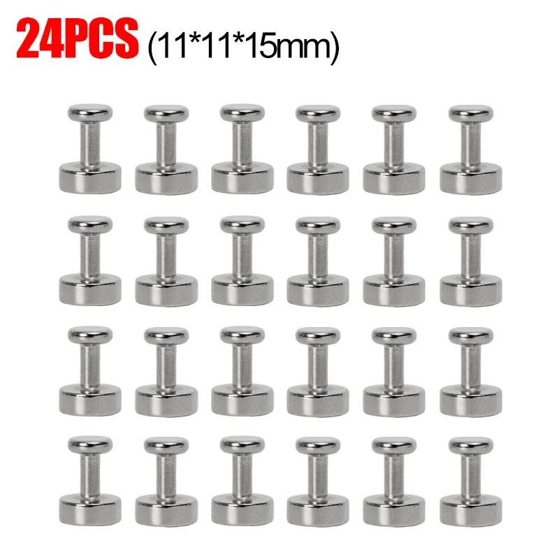 24/2PCS Neodymium Magnetic Thumbtacks Suction Cup Strong Magnet Push Pin for Refrigerator Whiteboard Kitchen Office Magnets Hook