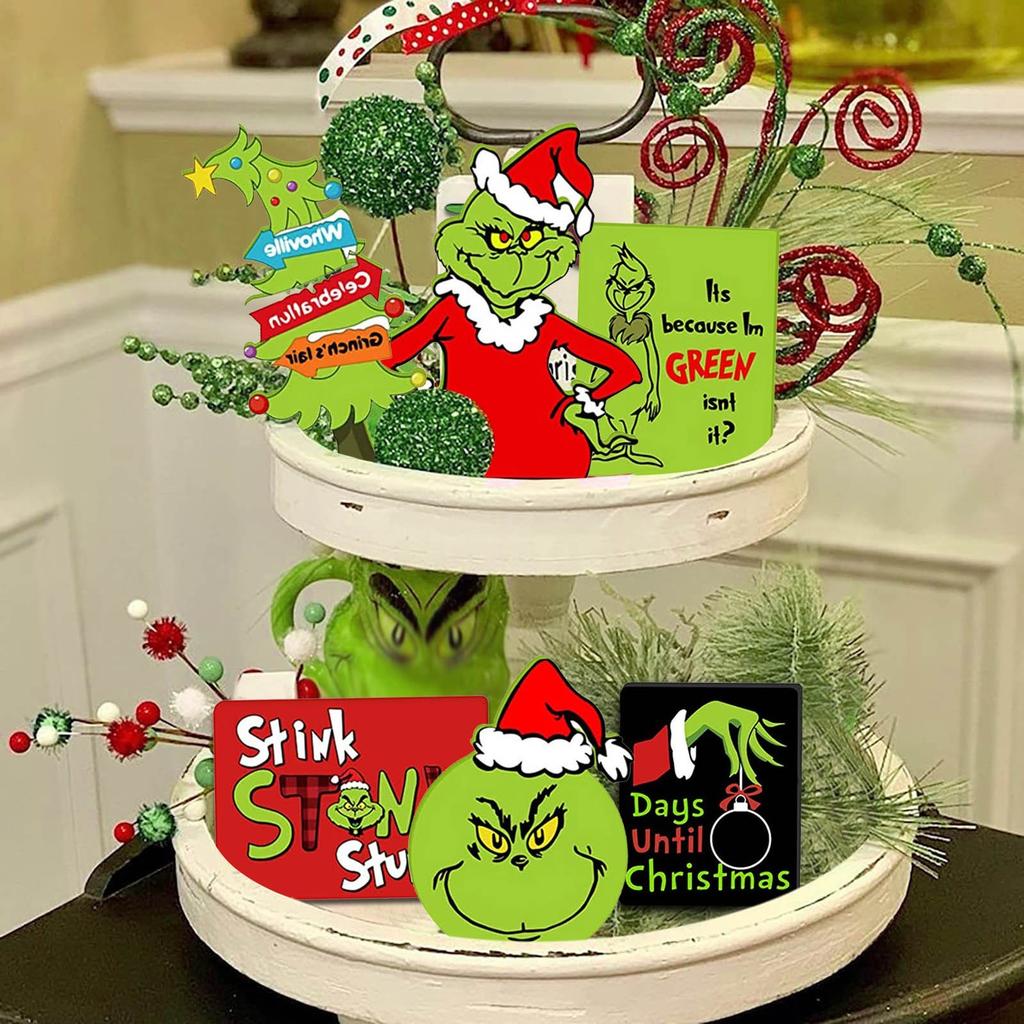 Christmas Tiered Tray Decor Christmas Decoration Inspireds Holiday Decor Inspireds Christmas