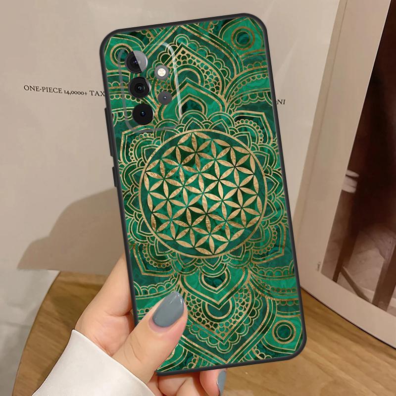 Livets Blomma I Lotus Pastellfodral För Samsung Galaxy A56 A36 A16 A06 A13 A33 A53 A52 A32 A12 A54 A34 A14 A35 A55 A17 A15