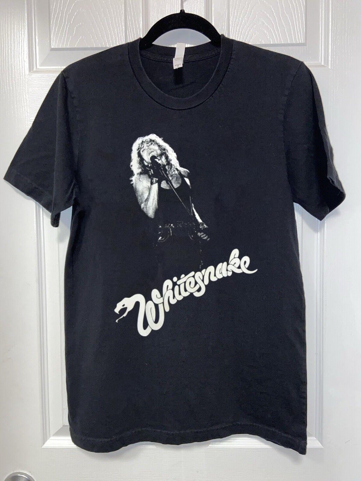 Retro WHITESNAKE David Coverdale Live Shirt Classic Black Unisex S-5XL M