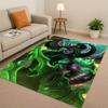 3D WOW World of Warcraft Game Demon Hunter Arthas Living Room Non Slip Area Rug Carpet for Bedroom Playroom Sofa,Home Doormat