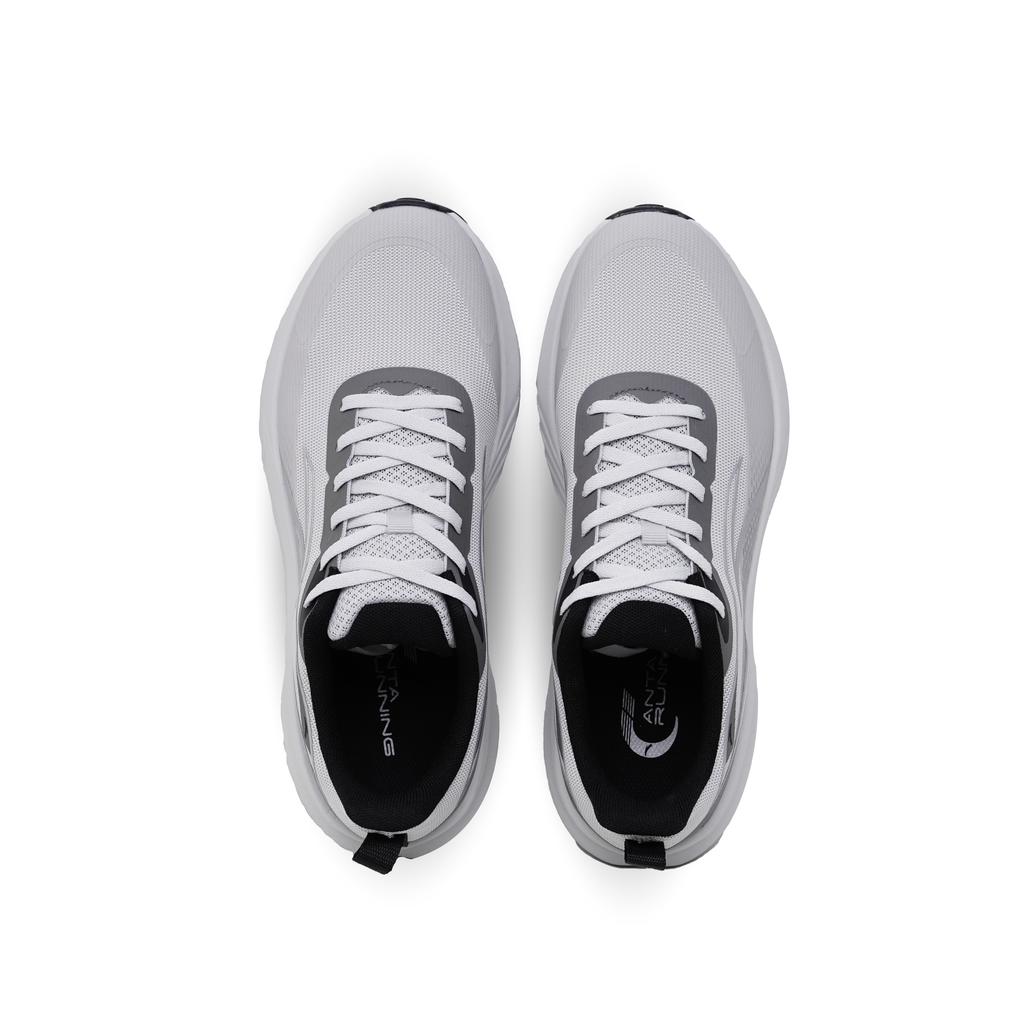 Anta Cloud Trace PRO Fabric Cushioning, Wear Resistant Low Top Casual Running Shoes Men's Cumulus Gray 112545522R-4