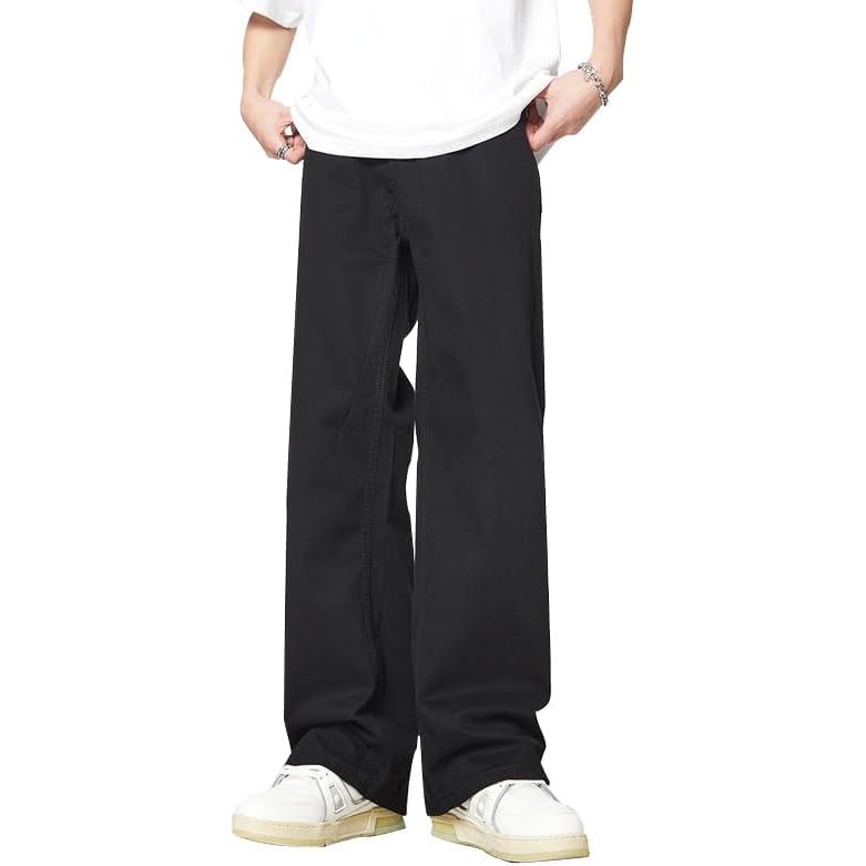 [Maioule] Men s Casual Chino Pants Stretch Sweat Pants Wide Pants Work Pants Chino Pants Stretch Work Pants Long Pants Large Size Color Pants Spring