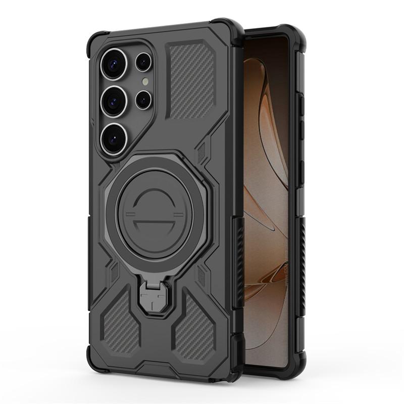 For Samsung Galaxy S25 Ultra Case Samsung S25 Ultra Cover Holder Magnetic Wireless Charging Protective Phone Cases On S25 Ultra