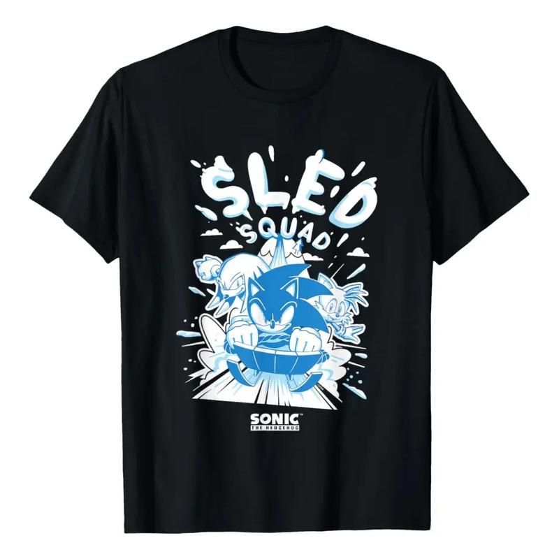 Camiseta Vintage De Sonic The Hedgehog Sled Squad Snow Mount S