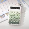 Retro Mechanical Calculator 10-Digit LED Display Calculator with Tilt Screen Tactile Keyboard Student Calculator for Office School