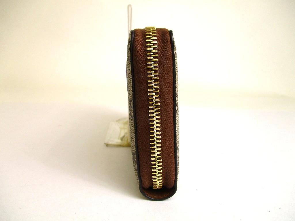 Authentic GUCCI GG Coating Canvas Leather Butterfly Motif Round Zip Wallet #a907  Refurbished