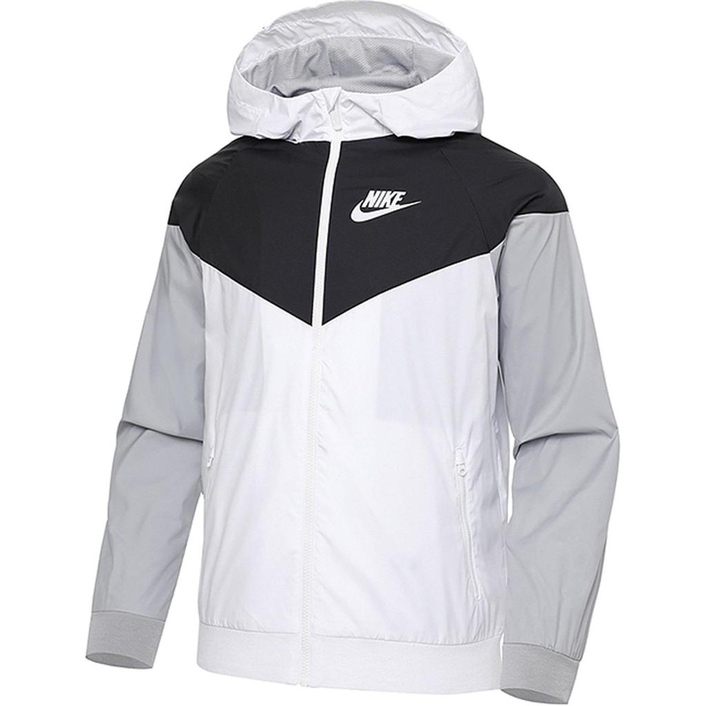 Nike Colorblock Logo Hettejakke med Glidelås Barn Topper 850443-102
