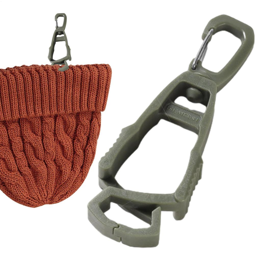 1pc Outdoor Gloves Clip Hanger Multi-purpose Anti-drop Hook Work Gloves Holder Water Bottle Keys Safety Clamp Camping Tools