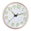 Silent Quartz Clock Plastic Wall Mounted Luminous Quiet for Living Room Bedroom 12in 30cm