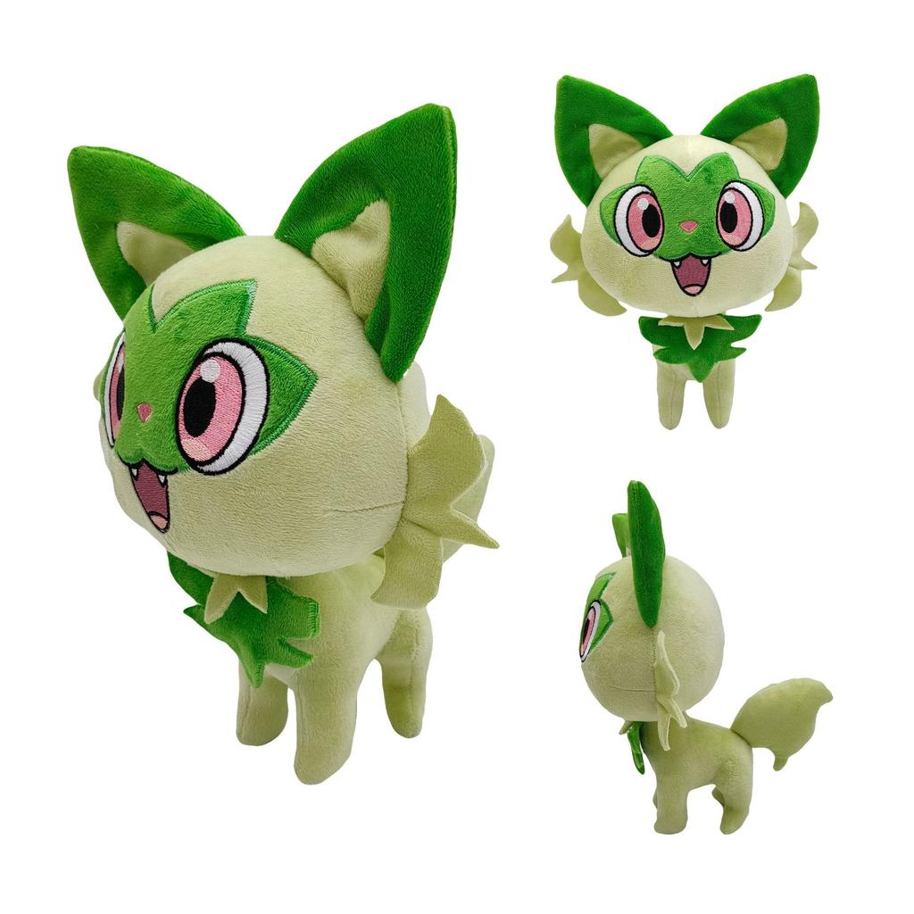 25cm Grünes Gras Katze Plüschtier Niedlicher Anime-Charakter Stofftier Geburtstagsgeschenk Für Kinder
