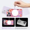 Pink Cartoon Floral Pattern Case For iPhone 17 Pro Max Magnetic For Magsafe Silicone Cover For iPhone 16 Pro Max Funda iPhone 15 14 13 12 11 16E Air