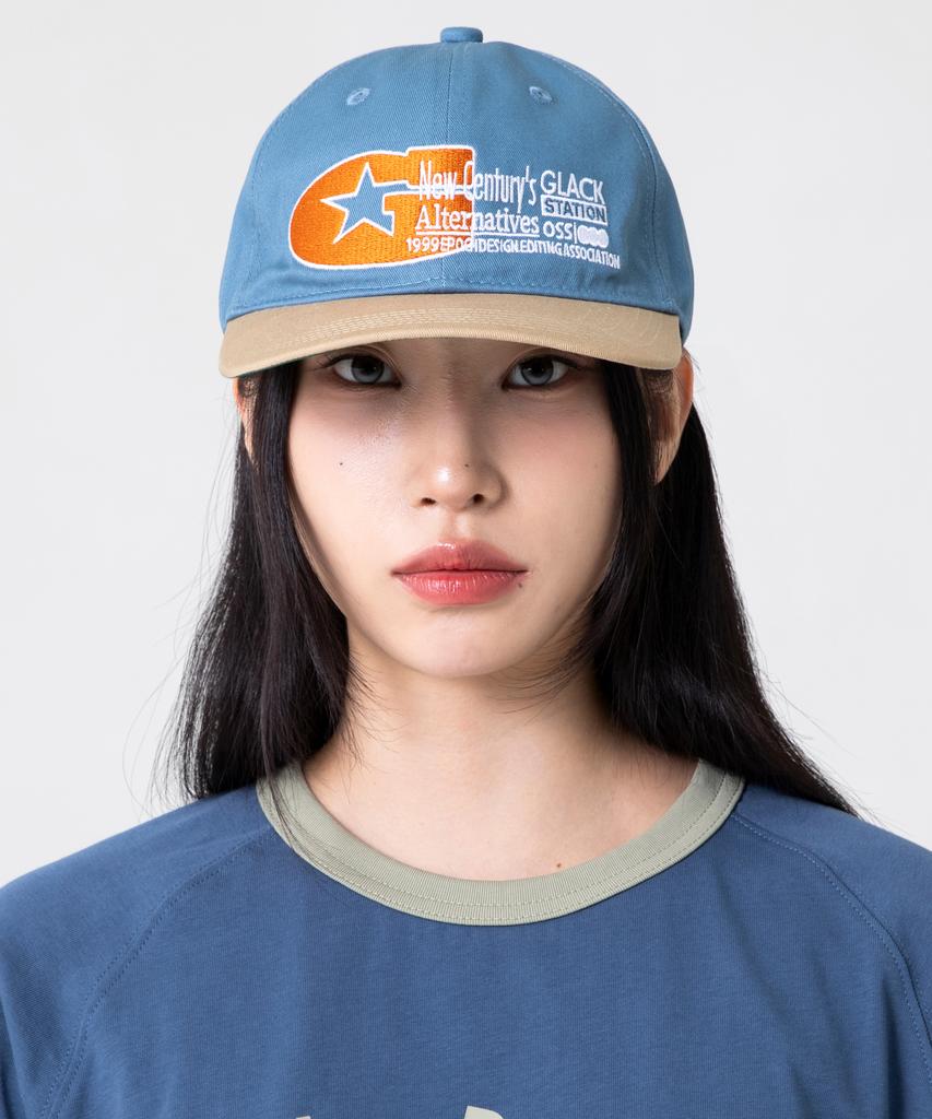 GLACK Gc061 Mechanics 6-Panel Cap (Light Blue)