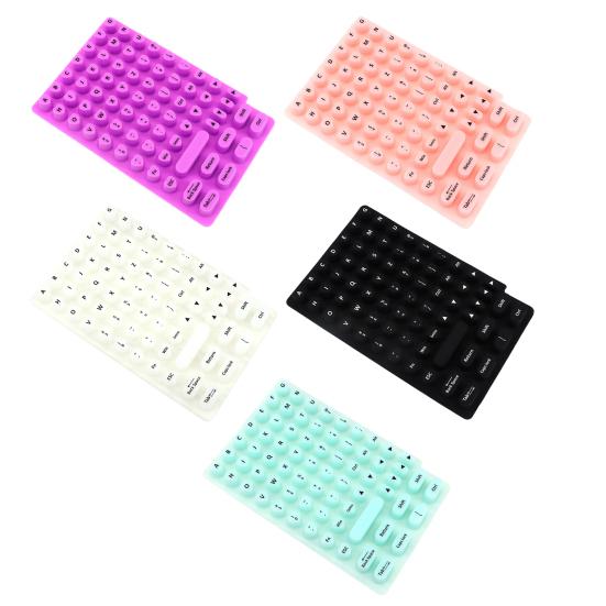 70 Pcs Keyboard Sticker for Long Nails Universal Nail Art Keyboard Bubbles Self-Adhesive Silicone Typing Keycaps for Office Girls Gaming