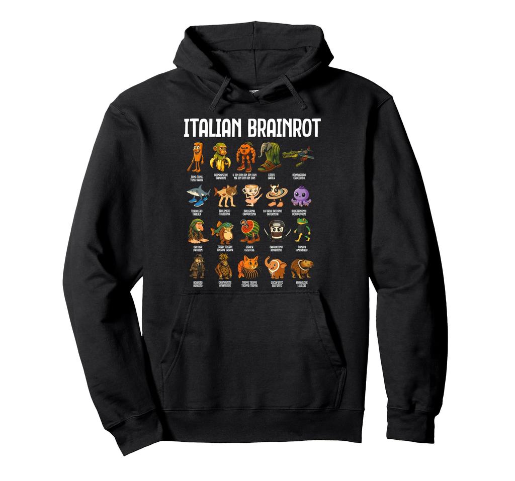 ITALIAN BRAINROT Funny Italian Brainrot Meme Character Hoodie