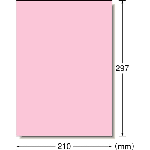 A-One Label Sticker Pink A4 Uncut 15 Sheets 28492