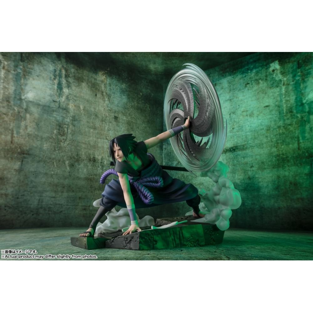 Naruto Figuarts Zero [super Fierce Battle] Sasuke Uchiha The Light   Dark Of The Mangekyo Sharingan