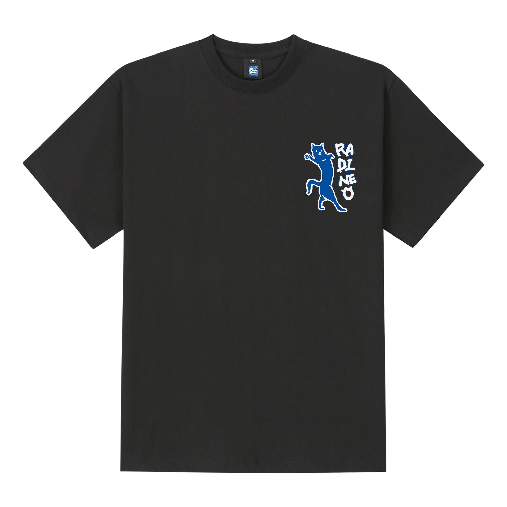 Radineo Meow Short Sleeve T-Shirt Black L