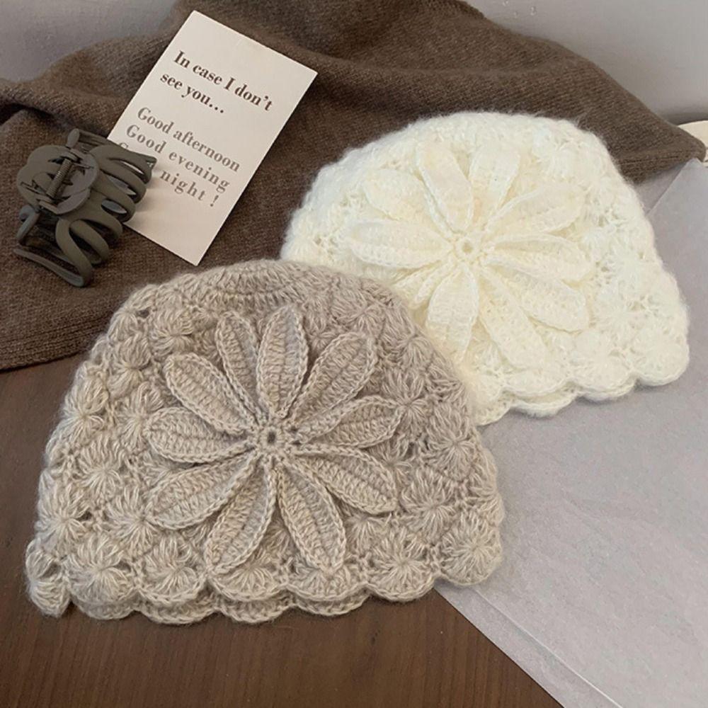 Bohemian Style Beanies Hat Thin Weave Cap Fashion Hollow Out Knitted Hat  Apparel Accessories